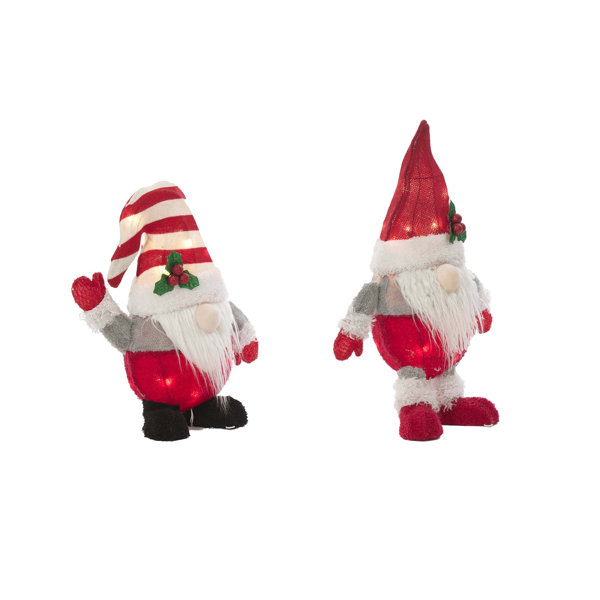 The Holiday Aisle® Plush Gnomes Lighted Display & Reviews Wayfair